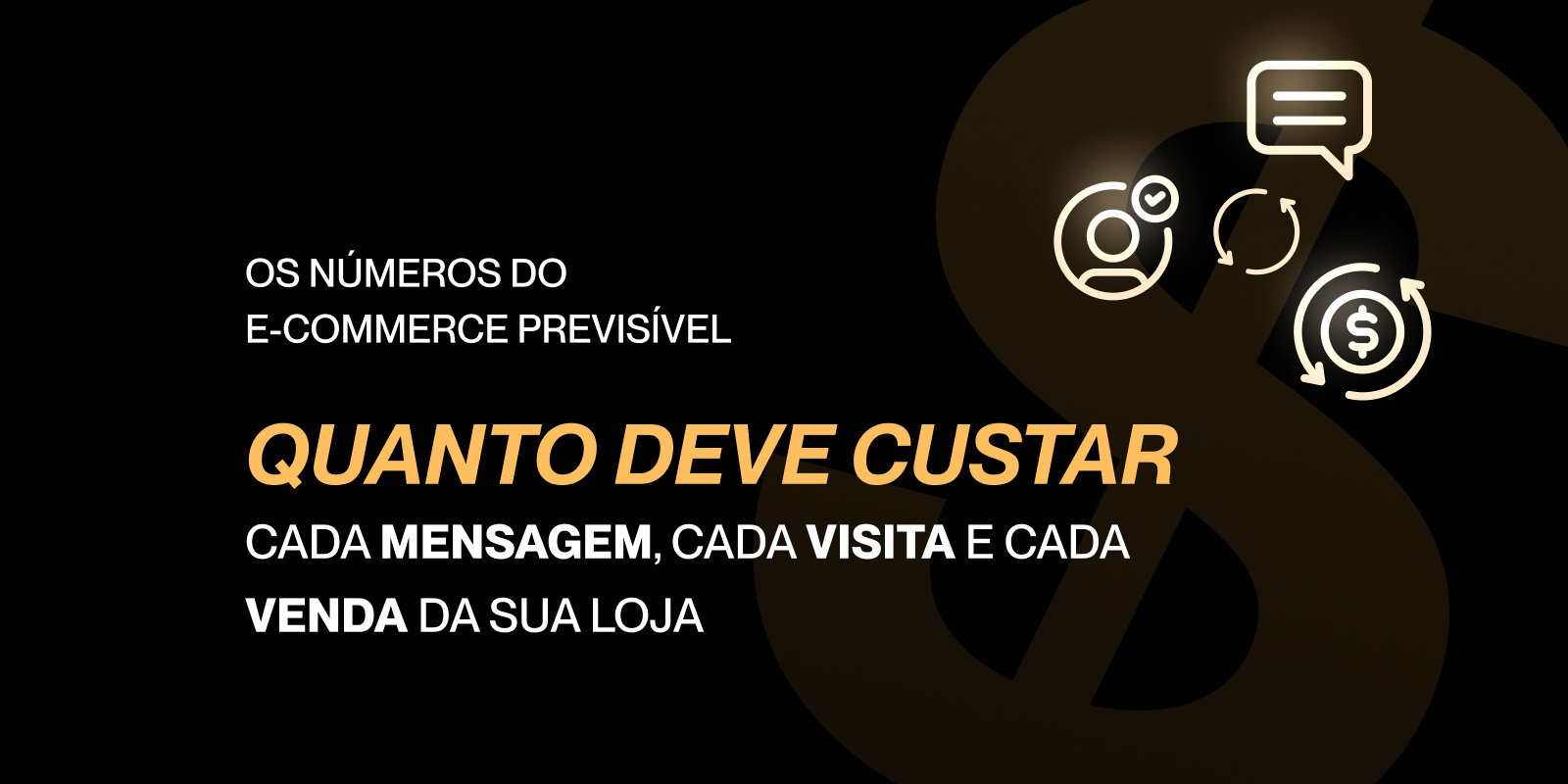 Os números do e-commerce previsível: quanto deve custar cada mensagem, cada visita e cada venda da sua loja